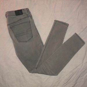 American Eagle Grey Skinny Jeans